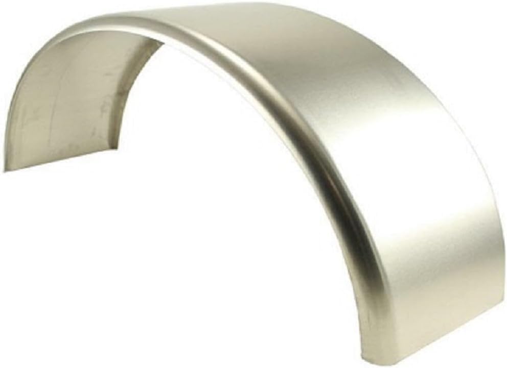 Round Smooth Aluminum Cargo Trailer Fender 34" L x 17" H x 10" W, 1 Pack, Heavy-Duty, for Trailer
