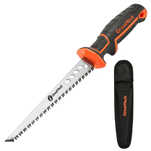 GreatNeck 74027 Rasping Jab Saw and Sheath, Drywall Cutter, Hand ...