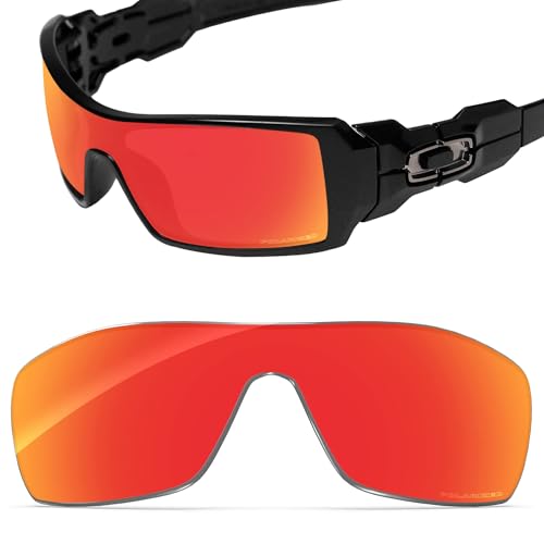 Image of Performance Replacement Lenses Compatible with Oakley Oil Rig, Polarized, UV Protection, Anti-Scratch