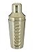 Price comparison product image Premier Housewares 0507497 Recipe Cocktail Shaker 500ml, Stainless Steel, Brass