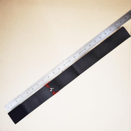 Image of Elastic Bands for Wrapping or Binding Multi-use Straps Hook & Loop Fasteners Belts Extender Resilience Strips Width 2 inches, Length 21.6 inches,Black, 4pcs
