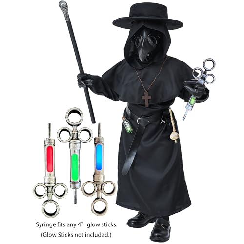 Disfraz completo de Doctor de la Peste para niños miniatura 4