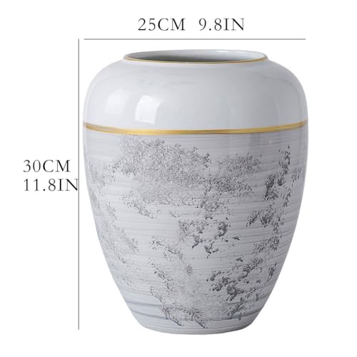Vase créatif en céramique blanche et haut de gamme pour table chic