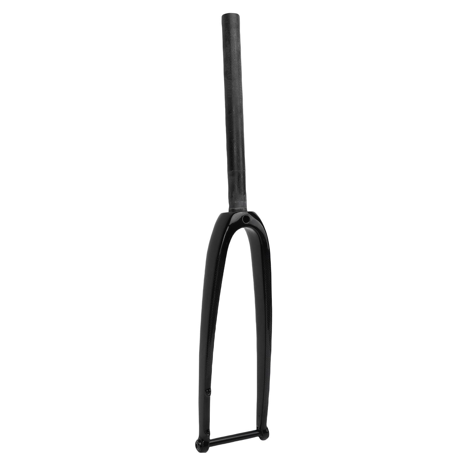 Horquilla Delantera para Bicicleta de Carretera, Horquilla Delantera para Bicicleta con Freno de Disco de Fibra de Carbono 28C Eje pasante 3K Brillo para Montar
