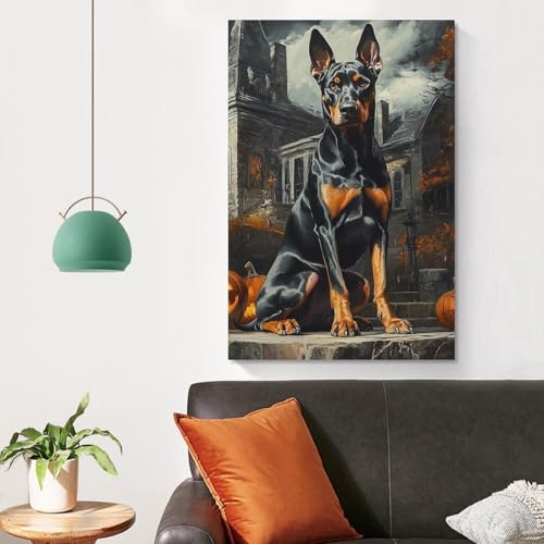 Impression sur toile Doberman pour habiller un mur vide avec style - 4