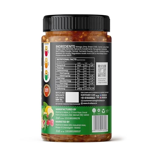 Image of Fruitaco Mixed Pickle - Authentic Indian Pickle with Tangy and Spicy Flavor | Perfect Side for Meal (1 Kg, Mixed Pickle)