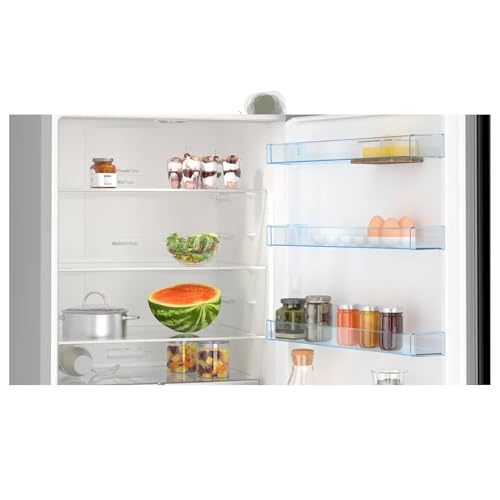 Image of BOSCH 505L Frost Free Inverter Bottom Freezer Refrigerator (KGN56CI41I, Brushed Silver Steel, Anti-Fingerprint, MultiAirflow, VitaFresh Plus)
