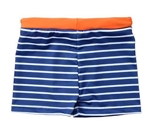 stylesilove Baby Toddler Boys Printed Swim Shorts Bathing Suit Beach Pool Boy Swim Trunks (US, Age, 3 Years, Blue Stripes)
