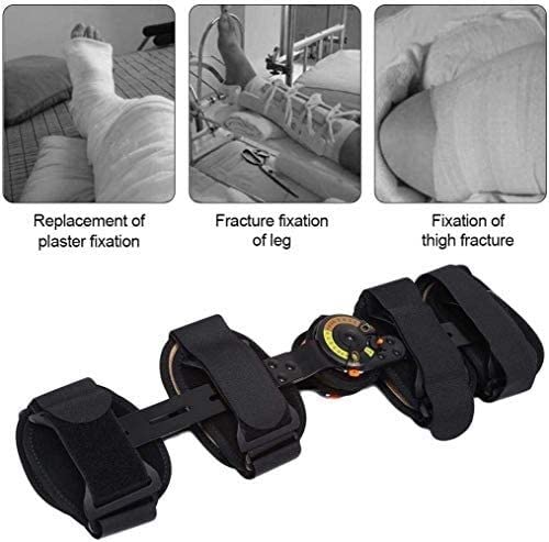 rodillera artritis mujer menisco y ligamento Brace de rodilla con bisagras, telescopio universal ROM Soporte de ortesis de rodilla Protector inmovilizador Estabilizador de pierna ajustable for lesione