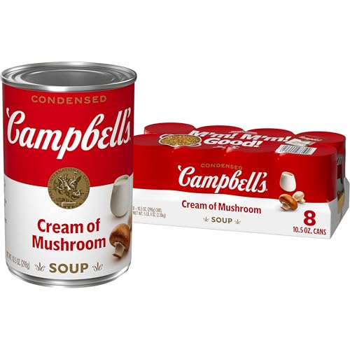 Campbell's Condensed Cream of Mushroom Soup, 10.5 oz Can (8 Pack)