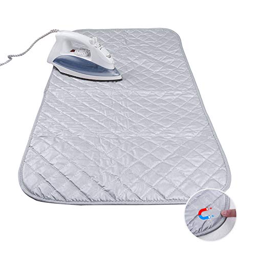 OWIKAR Ironing Blanket, 18.8 x 33.4 Magnetic Mat Laundry Pad, Thickened Heat Resistant Ironing Pad Cover for Washer, Dryer, Table Top, Counter Top, Small Ironing Board (with Magnet) OWIKAR Ironing Blanket, 18.8" x 33.4" Magnetic Mat Laundry Pad, Thickened Heat Resistant Ironing Pad Cover for Washer, Dryer, Table Top, Counter Top, Small Ironing Board (with Magnet)