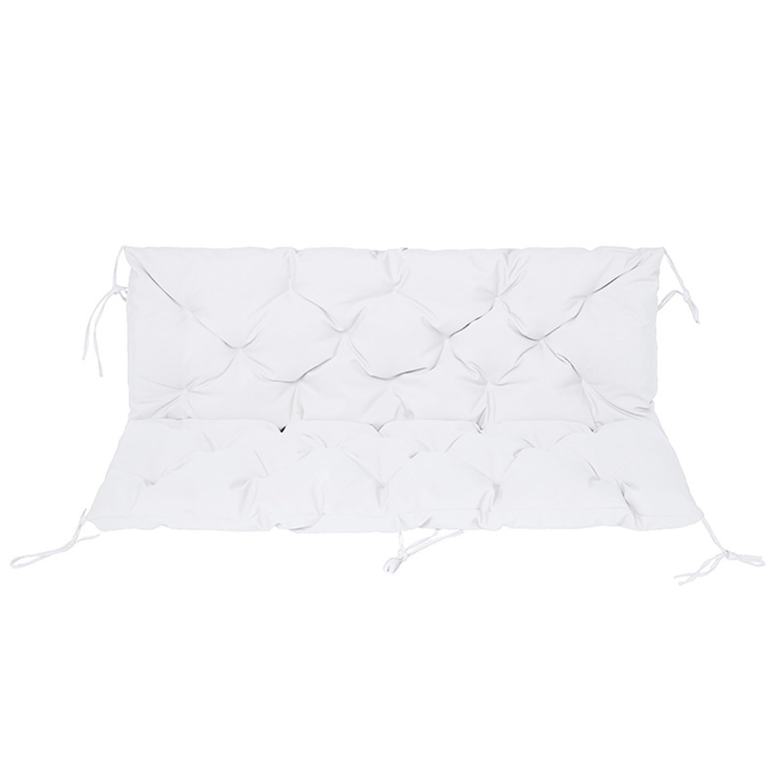 Swing Cushions Replacement, Outdoor Swing Bench Cushion with Backrest Thicken, Waterproof Porch Swing Cushions 2-3 Seater Outdoor Swing Cushions for Outdoor Garden Patio Furniture(Color 11,150cm)