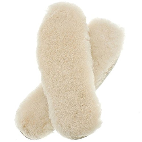 [2 Coppie]Soletta In Lana Di Montone Australiano Super Spessa. Duratura E Morbida Unisex Adulto Caldo Morbido Scarpe Accessori Lana Naturale Soletta Scarpa Inserti ([2 Coppie]Eu 43) - 5