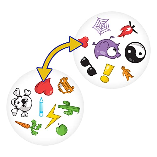 Spot It! Classic Card Game | Game For Kids | Age 6+ | 2 To 8 Players | Average Playtime 15 Minutes | Purple And Yellow Packaging | Made By Zygomatic #TOP4