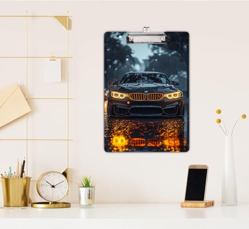 Image of NKSPRINTING Car Clip Board for Students, Teacher, Kids, Clipboards, Custom Pattern, School Supplies, Crack Marble Clipboard, Wooden Clipboards for Cute Design for Size 13.5 inch x 9.5 inch (610)