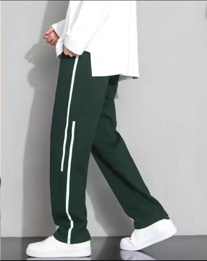 Image of culish Mens Lycra Track Pant Black