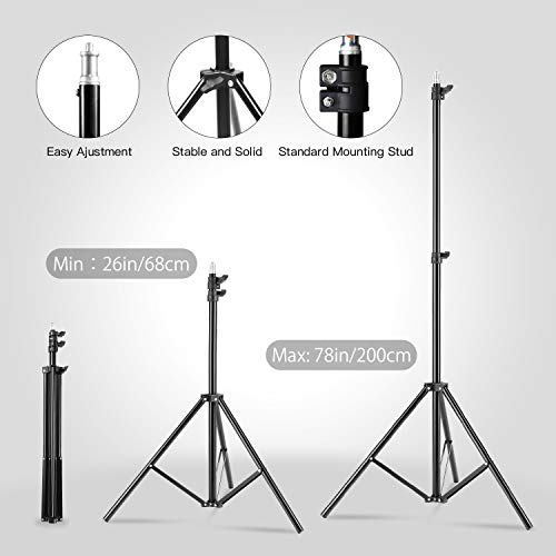 Image of Softbox Photography Lighting Kit Professional Photo Studio Equipment 20 inchX28 inch Studio Photography Light with 5700K Energy Saving Light Bulb for Filming,YouTube Video,Model,Advertising Shooting