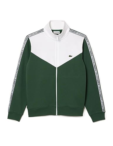 Lacoste Sh5808 Sudadera, Sequoia/Blanco, L para Hombre