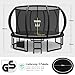 Flamaker Trampolin Outdoor, Ø 366/427cm Gartentrampolin mit Netz, TÜV Rheinland GS-Zertifikat, Bodenanker, Stabile Rahmenkonstruktion, Wetterfest und rostfrei, Trampolin Outdoor Kinder & Erwachsene