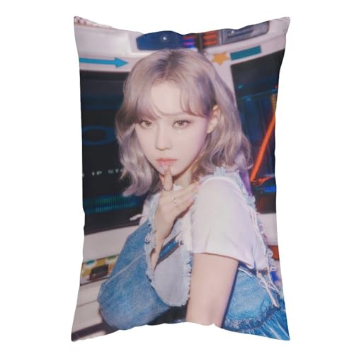 Kpop 韓流写真 Winter Aespa アルバムポスター Girls Illusion 版3 抱き枕カバー 長方形 等身大クッションカバー 両面プリント 気持ちいい 安眠 隠しファスナー式 伸縮性 着脱簡単 肌触り良い 柔らかい 四季兼用 ベッド飾り