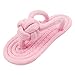 Warm Wallpaper Baumwollseil Hundespielzeug Pantoffel Schuhe Form Pet Bite Chew Outdoor Traning Interactive M Pink