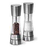 Cole & Mason H59408GUSA Derwent Salt & Pepper Mill and Grinder Set, Acrylic Stainless Steel