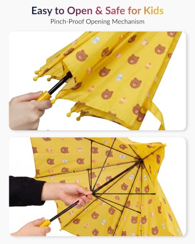 Image of Destinio Umbrella for Kids; Stylish & Cute, Child Safe, 100% Waterproof; Kids Umbrella for Girls, Boys and Baby