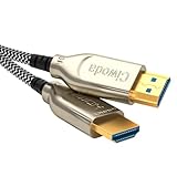 Ciwoda 8K Fiber Optic HDMI Cable 25ft, Nylon Braided Fiber HDMI 2.1 Cable Supports 8K@60Hz, 4K@120Hz