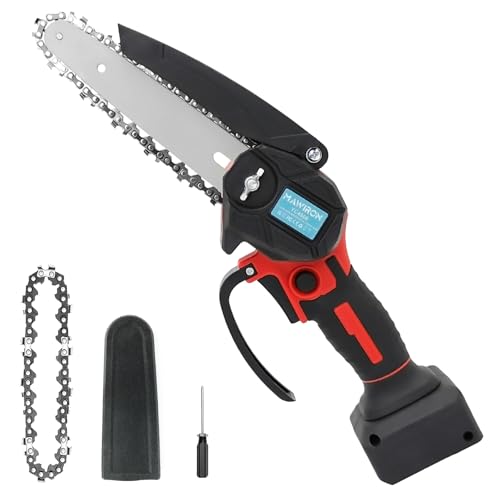 Mini Akku-Astkettensäge 6 Zoll für Einhell GE-PS 18/15 Li BL-Solo Power X-Change, 18V Elektro Akku Kettensäge, ideale Handkettensäge für Gartenarbeiten,Äste, Holzschneiden (Ohne Akku)