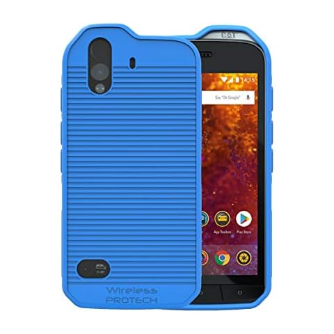 CAT S61 Case Wireless ProTECH Flex Skin TPU Material Case for Caterpillar CAT S61 Phone (Blue) Cover