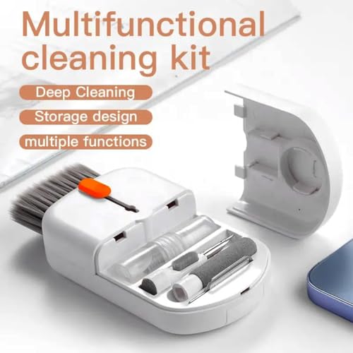 Image of Ant PC Shine 10 10-in-1 Laptop Screen Keyboard Cleaner Kit Electronics Cleaning kit Tool for MacBook, iPad, Brush Tool for Tablet, Computer, PC Monitor, TV, Camera Lens Mercury White
