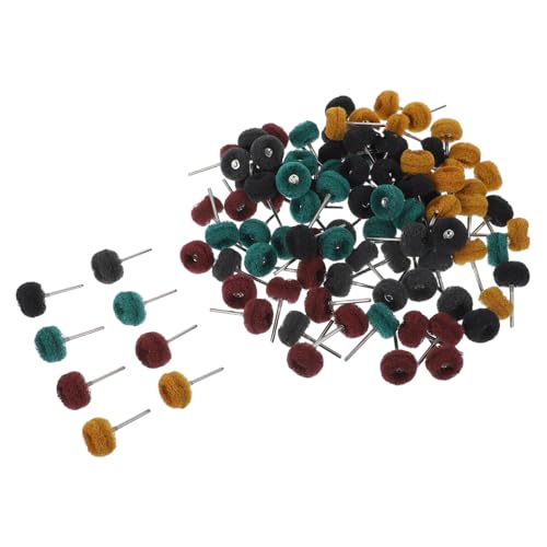 Alipis Metal Abrasive Wheel 100 Pcs Set 20 Pcs Each Grits 80/150/240/400/600 Sanding Wheel Buffing Disc Replacement