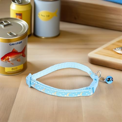 Collar para gato pequeño con campana reflectante accesorios ajustables multicolor BCOATH 8