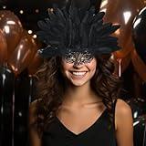 Zoom IMG-2 misppro mezza faccia piuma artificiale Zoom IMG-2 misppro mezza faccia piuma artificiale