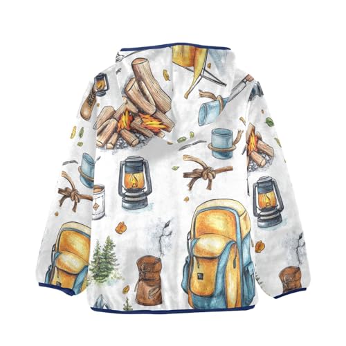 Camping Hiking Tourism Set Girls Fleece Jacket Girls Fall Jacket Girls Zip Up Hoodie Girls Sherpa Jacket 2-10T2