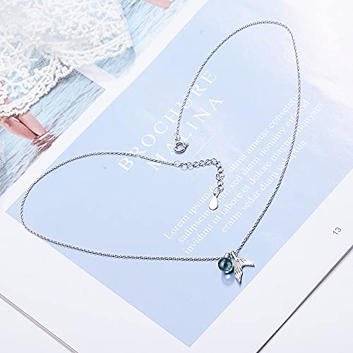 Collier à breloques de queue en cristal pour femmes pour mariage