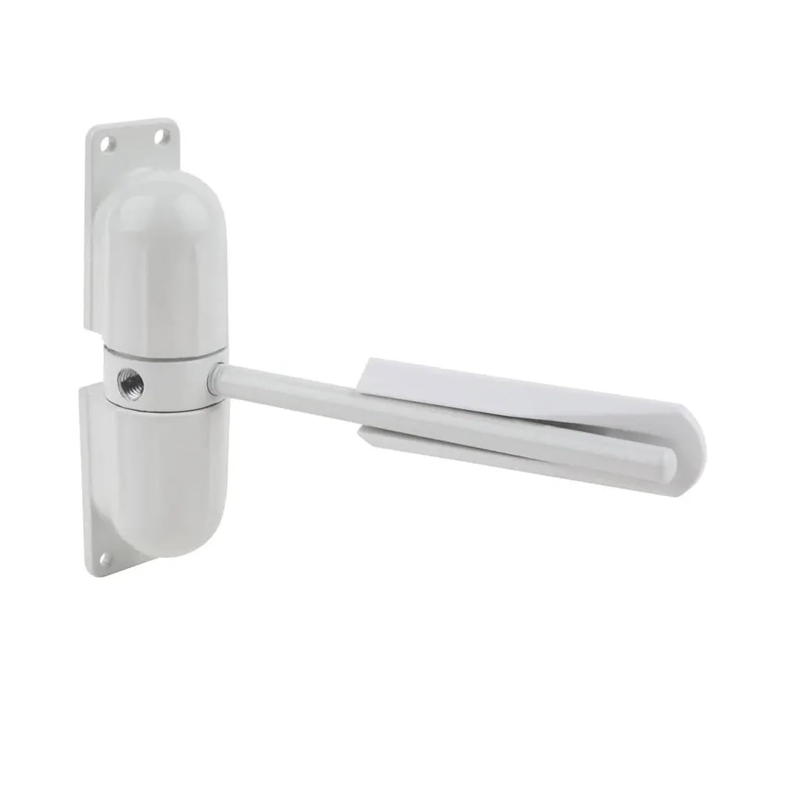 Ferme-porte réglable monté en Surface, en métal résistant au feu, automatique à 180 degrés, ressort extérieur, porte à charge élastique, 1 pièce(Grey)
