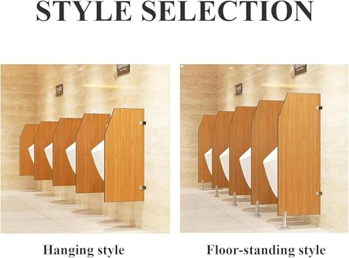 Partition urinaire en acier inoxydable avec accessoires complets pour toilettes