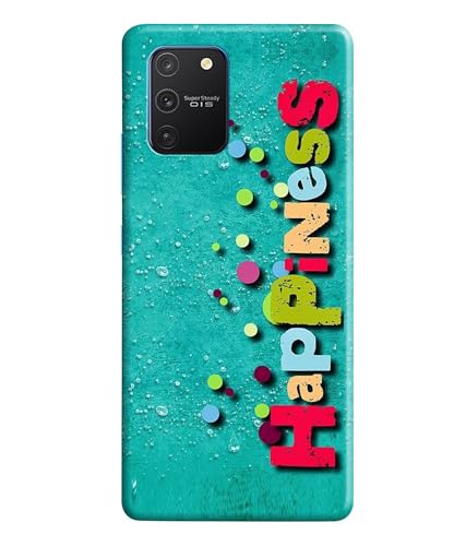 Image of Happiness Happy Printed Hard Back Case Cover Compatible for Samsung Galaxy S10 Lite (Multicolor) - D1670