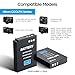 EN-EL12 Battery(2 Pack) and Charger(2CH) Set,Camera Accessories for Nikon Coolpix 9900,S9500,S9300,S9100,S8200,S8000,S6300,S6200,S6100,A900,AW110,MH-65,Rechargeable Lithium Ion Batteries Case