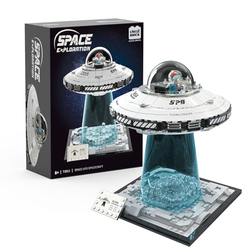 UNCLE BRICK Space UFO Spaceship Building Sets Galaxy Interstellar Spaceship Sets Collection Creative Star Spaceship Building Kit for Animation Fans for Boys and Gril Age 8-12