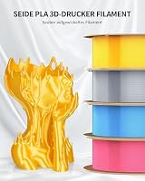 LANDU Silk PLA Filament 1.75mm 3D Drucker Filament Silk Hochglänzende Oberfläche Filament 3D Druckmaterialien Maßgenauigkeit +/- 0.02mm,1KG (2.2 LBS) Passt für die meisten 3D Drucker,PLA Silk Gold – Ansicht 2