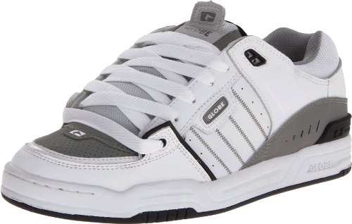 Image of Globe Mens Fusion Skate Shoes, White /Grey /Black, 14 M US