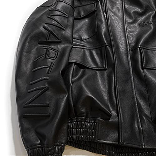 CHUNYU Lederen jas multi-pocket casual losse jas herfst en winter jas Amerikaanse retro - Image 7