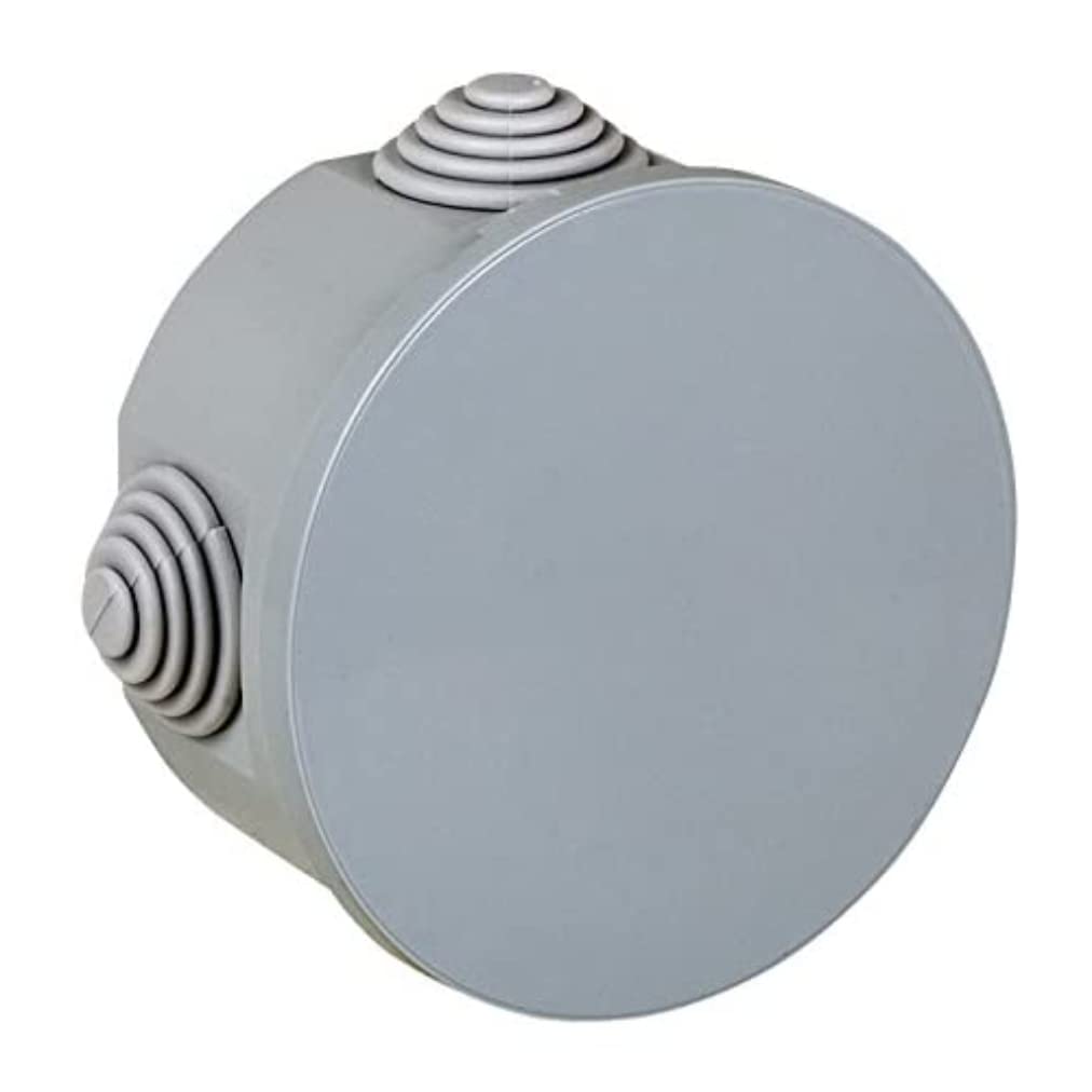 Boîte de Dérivation Ronde Electraline 80 mm IP44 - Gris