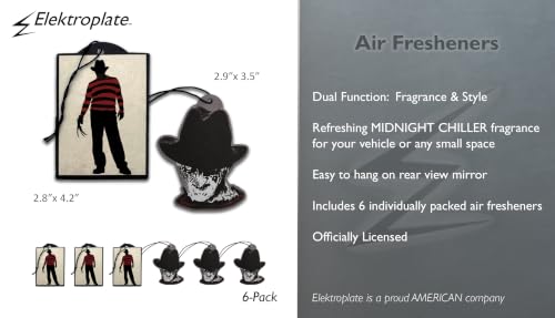 Image of Elektroplate Freddy Krueger Car Air Freshener Variety 6-Pack
