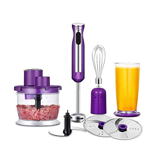 LEONYS Hand Handheld Handheld, □ 3-IN-1 □ 600W Velocidades continuamente variables Velocidad Multifuncional Multifuncional Blender de palo eléctrico con cuchillas de acero inoxidable, picador, contene