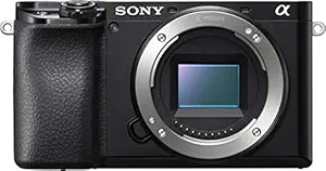 Sony Alpha ILCE 6100 24.2 MP Mirrorless Digital SLR Camera Body only | APS-C Sensor | Fast Auto Focus, Real-time Eye AF, Real-time Tracking | 4K Vlogging Camera - Black