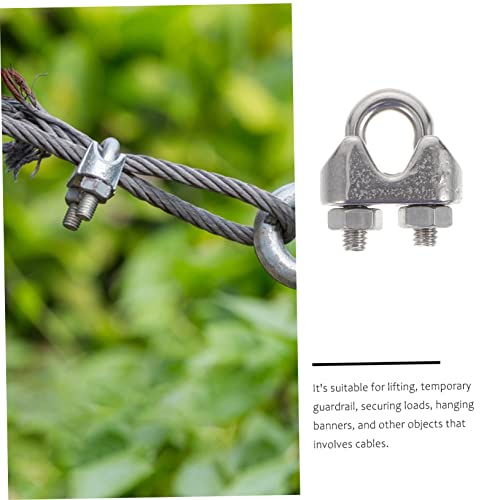 GLEAVI 24 Unidades braçadeira de cabo clipe de corda de arame clipes de corda de arame clipes de cab