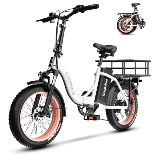 Image of 1000W Foldable Electric Bike,48V 20AH Removable Battery Ebike,80 Miles Max Range Electric Bike for Adults,20 inch Fat Tire Folding Ebike,Adult Electric Bicycle for Commute Beach Snow